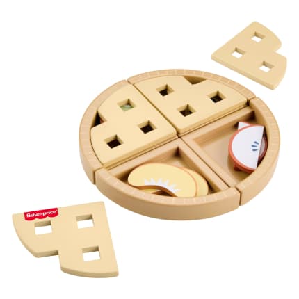 Fisher-Price Tiny Garden Wooden Fruit Pie, Pretend Food Puzzle Set For Kids, 16 Wood Pieces - Image 1 of 6
