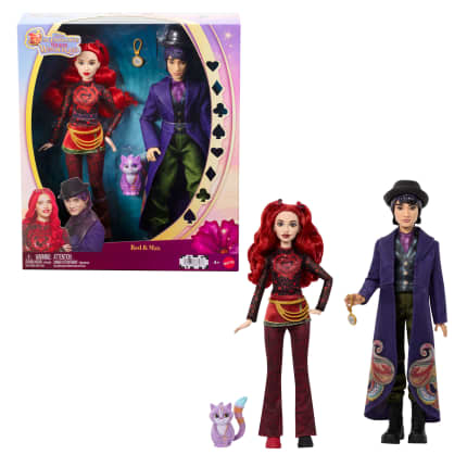Disney Descendants: Wicked Wonderland Doll 2-Pack With Accessory & Animal Friend, Red & Max - Imagen 1 de 
