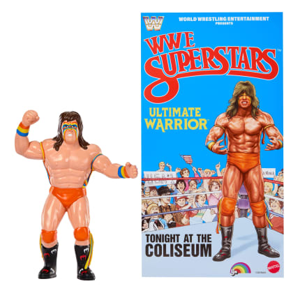 Ljn WWE Superstars Ultimate Warrior Action Figure, 1980s Retro 8-Inch Collectible Toy - Image 1 of 6