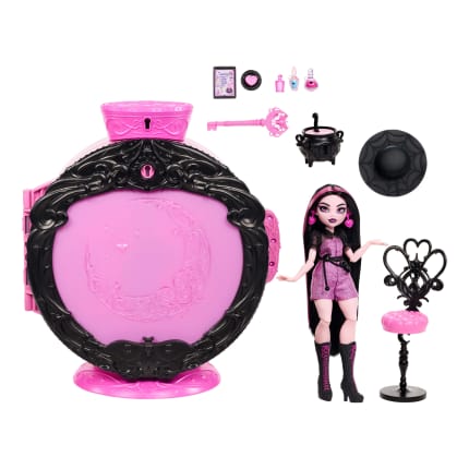 Monster High Potion Reveal Playset With Draculaura Doll & 9 Accessories, Secret Code Unboxing - Image 1 of 