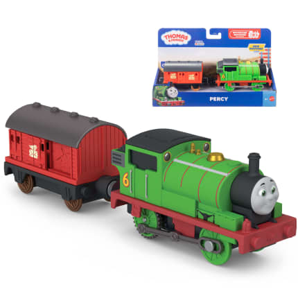 Thomas & Friends By Fisher-Price Motorized Percy Engine & Mail Car, Battery-Powered Toy Train - Imagem 1 de 
