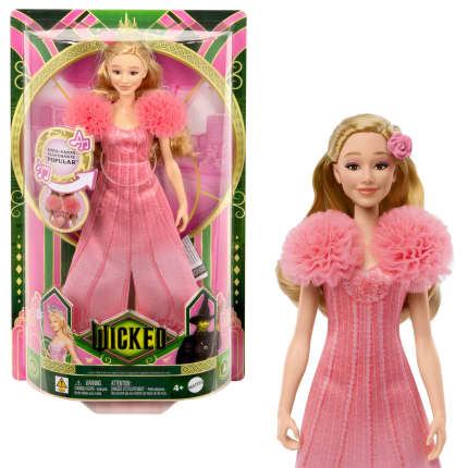 Wicked Singing Glinda Fashion Doll, Posable With Removable Movie Fashions & Accessories - Imagem 1 de 6