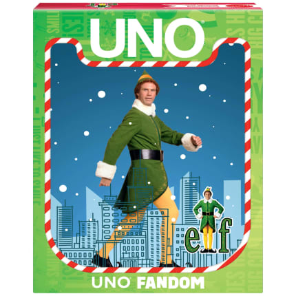 UNO Fandom Elf Card Game With Collectible Foil Card For Kids, Adults & Family Night - Image 1 of 6