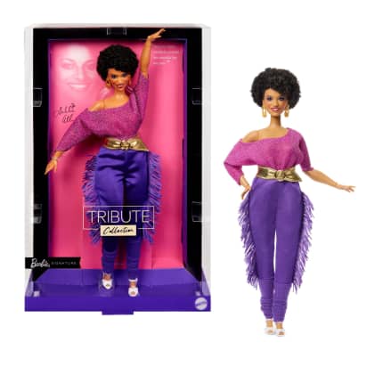 Barbie Signature Tribute Collection Debbie Allen Doll in Purple Fringe Pants And Legwarmers - Image 1 of 6