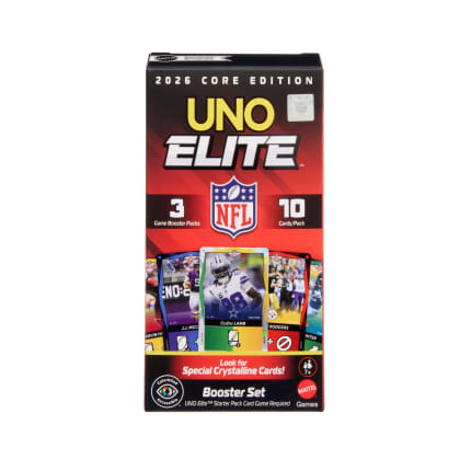 UNO Elite NFL 2026 Core Edition Booster Set For Kids, Fans, Adults & Family Night - Image 1 of 5