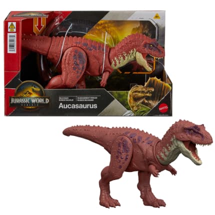 Jurassic World Dinossauro de Brinquedo Rebirth Rugido Selvagem Aucasaurus - Imagen 1 de 6