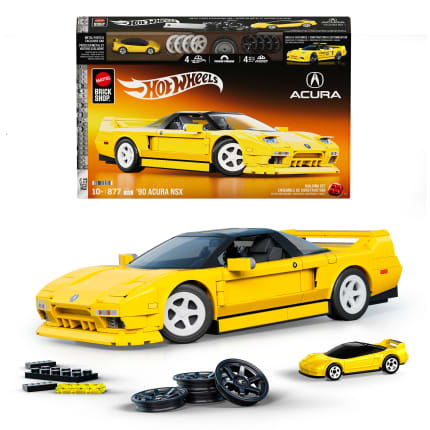 Mattel Brick Shop Hot Wheels ’90 Acura Nsx Building Toy (877 Pieces), For Collectors - Image 1 of 