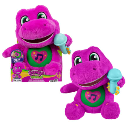 Fisher-Price Barney's World Sing Along Barney Plush | Mattel