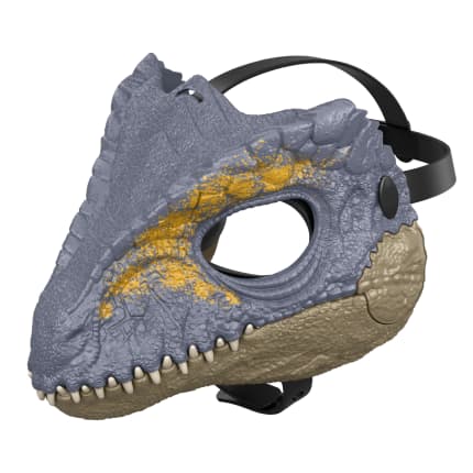 Jurassic World Giganotosaurus Dinosaur Movie Mask, Role Play Headgear, Jaw Opens To Chomp - Image 1 of 6