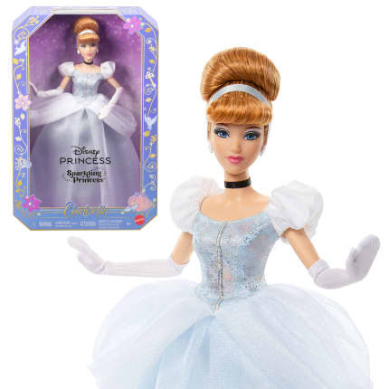 Disney Princess Sparkling Princess Series Cinderella Fashion Doll With Removable Dress & Accessories - Image 1 of 6
