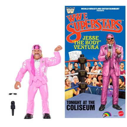 Ljn WWE Superstars Jesse “The Body” Ventura Action Figure, 1980s Retro 8-inch Collectible Toy - Imagen 1 de 6