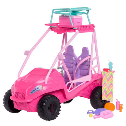Barbie Mysteries: Beach Detectives Ultimate Beach Buggy Vehicle Playset With 10+ Accessories - Imagem 1 de 5