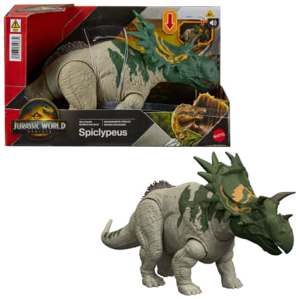 Jurassic World Dinossauro de Brinquedo Rebirth Rugido Selvagem Spiclypeus - Imagem 1 de 6