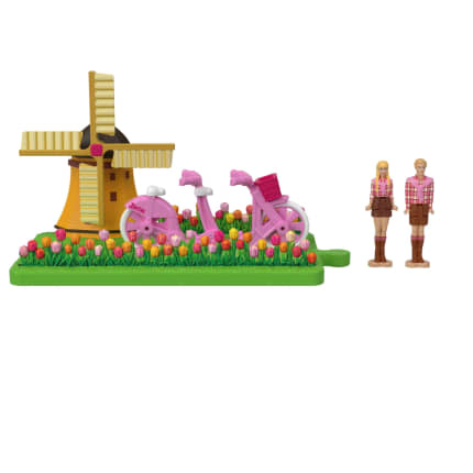 Barbie Mini BarbieLand Veículo para Boneca O Filme Barbie e Ken em uma Bicicleta - Image 1 of 4