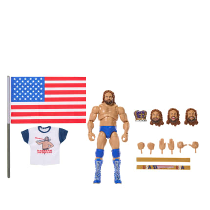 WWE Ultimate Legends Action Hacksaw Jim Duggan Figure & Accessories Set, 6-Inch Collectible Superstar - Imagen 1 de 6