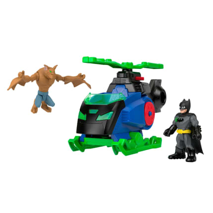Imaginext DC Super Friends Batcopter vs Man-Bat Set With Batman, Man-Bat, Launching Disc - Image 1 of 6