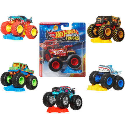 Hot Wheels Monster Trucks Veículo de Brinquedo Carro Surpresa Escala 1:64 - Image 1 of 6