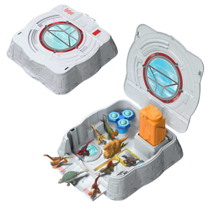 Jurassic World Distortus Rex Lab Sensory Playset With 8 Mini Figures, Fidget Features in Case - Image 1 of 6