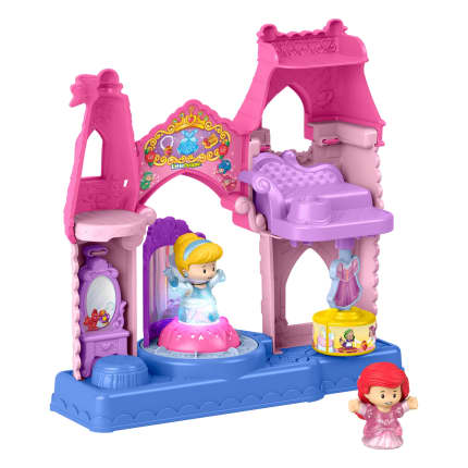 Fisher-Price Little People Disney Princess Shimmer & Glow Dress Shop Toddler Playset & 2 Figures - Imagen 1 de 6