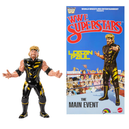 WWE Ljn Superstars Logan Paul Action Figure, 1980s Retro 8-Inch Collectible Toy - Imagen 1 de 6