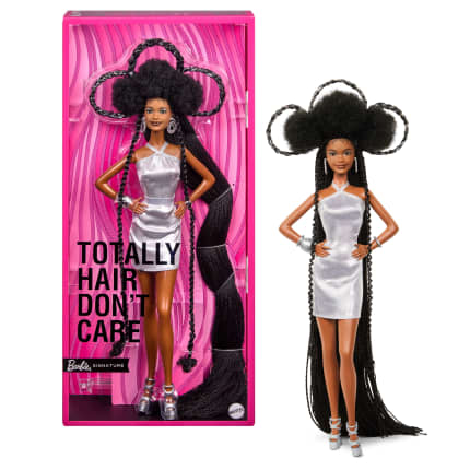 Barbie-Poupée Barbie Brooklyn Ultra Chevelure Fière Allure-Avec Robe - Imagem 1 de 