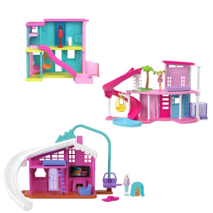 Barbie Mini Barbie Land Doll & Beach House Set, With 1.5-Inch Doll, Furniture & Accessories - Image 1 of 2