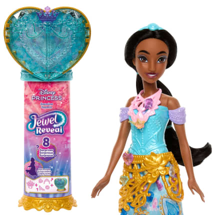 Disney Princess Jewel Reveal Jasmine Fashion Doll W/ 8 Surprises Including Gem Box & 10 Accessories - Image 1 of 6