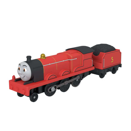 Thomas & Friends By Fisher-Price Motorized Train, Battery-Powered Toy James Engine & Tender - Imagen 1 de 6