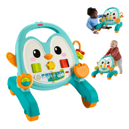 Fisher-Price Infant-Walkers Andadera para Bebés Andadera Musical Pingüino Azul - Image 1 of 