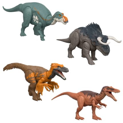 Jurassic World Wild Roar Dinosaur Figures With Attack Action, Light And Sound, Digital Scan Code - Image 1 of 6