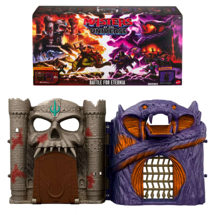Masters Of The Universe Battle For Eternia Playset, Castle Grayskull, Snake Mountain & Skeletor - Imagem 1 de 