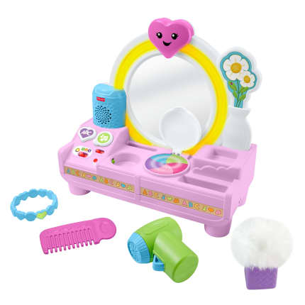 Fisher-Price Ríe y Aprende Juguete para Bebés Tocador Prepárate y Aprende - Image 1 of 