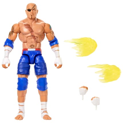 WWE X Street Fighter Batista Action Figure & Accessories, 6-Inch Collectible Sagat Mashup Set - Image 1 of 6