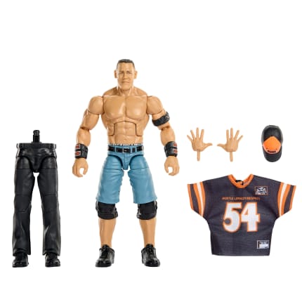 WWE Elite Collection Premium Live EVent John Cena Action Figure Set, Wrestlemania Collectible - Image 1 of 6