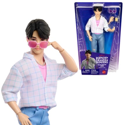 Kpop Demon Hunters Saja Boys Jinu Fashion Doll in “Soda Pop” Look With Themed Movie Accessories - Image 1 of 6