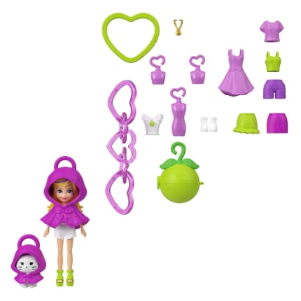 Polly Pocket Dolls & Pets, Keychain Style Kit, Fruit Fashions And Charm Accessories - Imagem 1 de 6