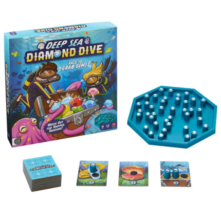 Deep Sea Diamond Dive Family Board Game For Kids And Adults With Easy Rules And Quick Gameplay - Image 1 of 6