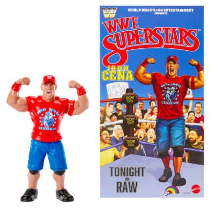 WWE Ljn Superstars John Cena Action Figure, 1980s Retro 8-Inch Collectible Toy - Imagen 1 de 6