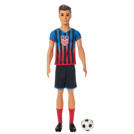 Barbie Careers Ussf Soccer Fashion Ken Doll Dressed in Removable Sport Outfit - Imagen 1 de 6