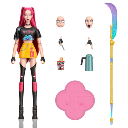 KPop Demon Hunters Huntr/X Mira 6-inch Action Figure With Accessories & Swappable Faces & Hands - Imagem 1 de 