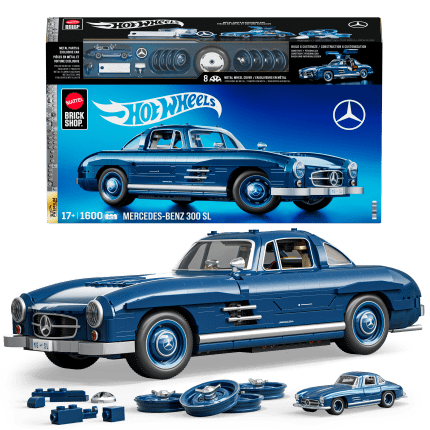 Mattel Brick Shop Hot Wheels Juguete de Construcción Premium Mercedes Benz 300 SL - Imagen 1 de 6