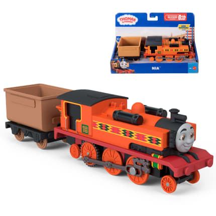 Fisher-Price-Locomotive Nia Motorisée Thomas et ses Amis Avec Wagon - Imagen 1 de 