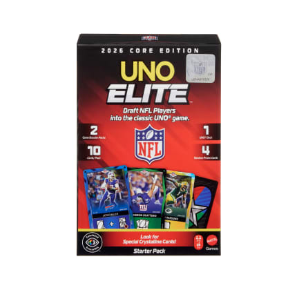 UNO Elite NFL 2026 Core Edition Starter Pack Card Game For Kids, Fans, Adults & Family Night - Image 1 of 6