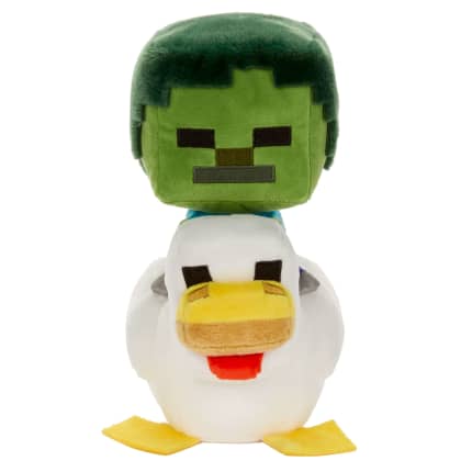 Minecraft Plush Zombie Chicken Jockey Toy, 8-Inch Soft Doll Inspired By The Video Game Character - Image 1 of 6