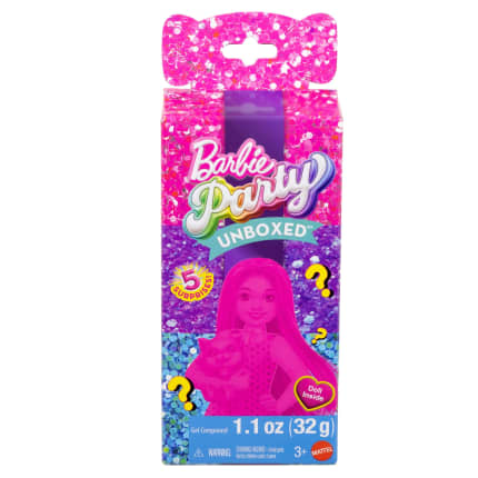 Barbie Party Unboxed Boneca Chelsea Party Glamour Surpresa - Imagen 1 de 7
