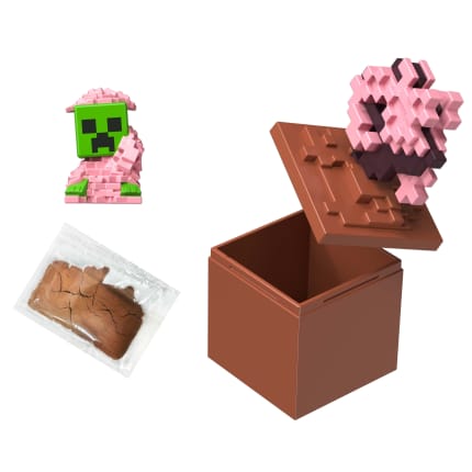 Minecraft Mini Mode Bloom Blocks Action Figure With Sand Compound (Characters May Vary) - Imagen 1 de 