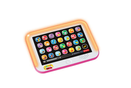 Fisher-Price Ríe y Aprende Juguete para Bebés Tablet De Aprendizaje Crece Conmigo Rosa - Image 1 of 6