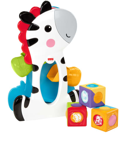 Fisher-Price Brinquedo para Bebês Zebra Blocos Surpresa - Image 1 of 