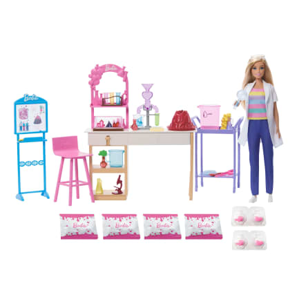 Barbie Careers Fashion Doll, Stem Science Lab Playset, Slime & Crystal Accessories, Themed Outfit - Imagen 1 de 6