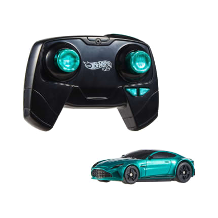 Hot Wheels RC 1:64 Scale Aston Martin Vantage Vehicle, Battery-Powered, Remote-Control Race Toy Car - Image 1 of 